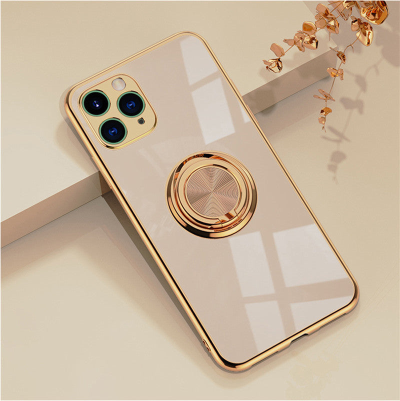 Compatible with Apple, Original Silicone Cover For iPhone 12 12 Pro Cover Case For iPhone 12 mini 11 Pro Max luxury Plating Phone Case for iphone11 Max