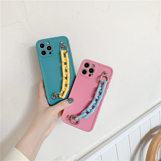 Compatible with Apple, IPhone 11 Pro Max Case, Candy Colors Chain Protector for iPhone 12 Pro Max XS Max X XR 8 7 Plus