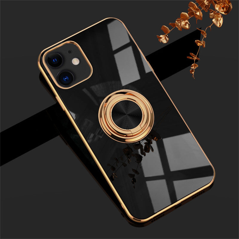 Compatible with Apple, Original Silicone Cover For iPhone 12 12 Pro Cover Case For iPhone 12 mini 11 Pro Max luxury Plating Phone Case for iphone11 Max