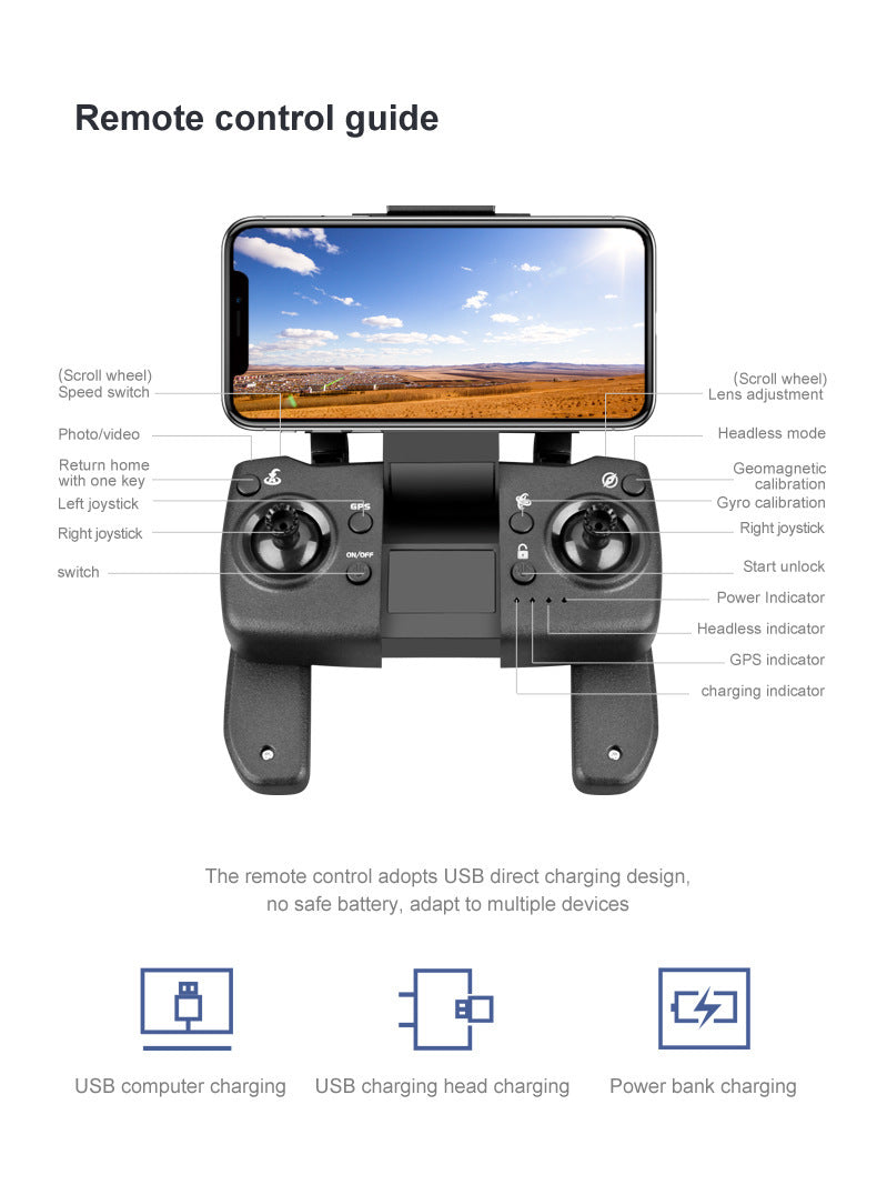 Dual Camera Quadcopter Automatically Returns To Home